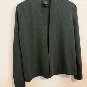 Eileen Fisher Dark Green Cardigan